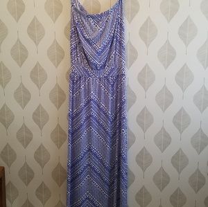 Tori Richard strapless maxi dress